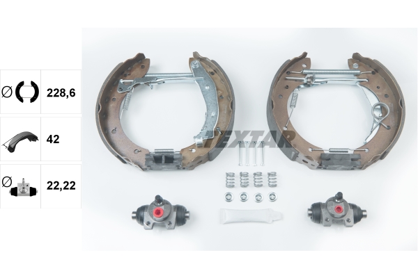 TEXTAR Bremsbackensatz 84052900