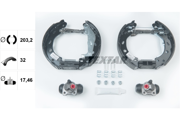 TEXTAR Bremsbackensatz 84057400