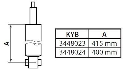 KYB Stoßdämpfer 3448023