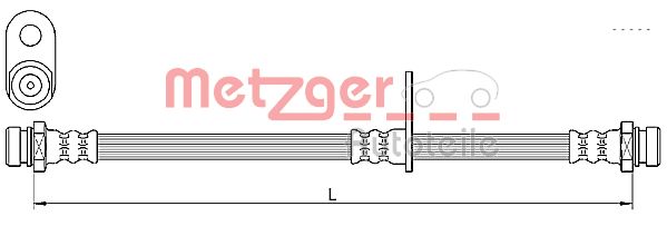 METZGER Bremsschlauch 4110638