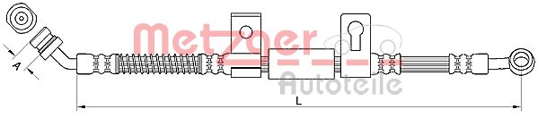 METZGER Bremsschlauch 4110831