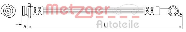 METZGER Bremsschlauch 4110849