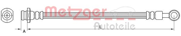 METZGER Bremsschlauch 4111549
