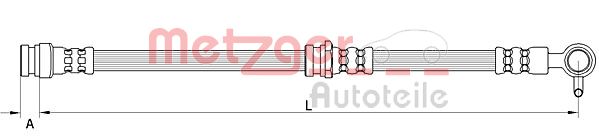 METZGER Bremsschlauch 4111631