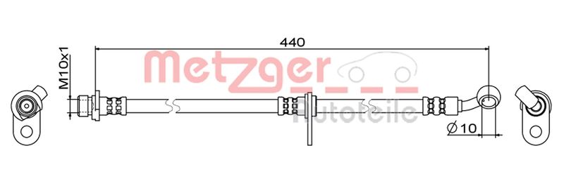 METZGER Bremsschlauch 4111847