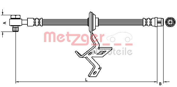 METZGER Bremsschlauch 4116209