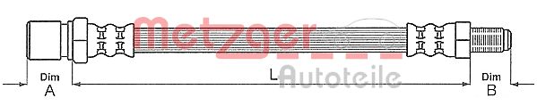 METZGER Bremsschlauch 4113311