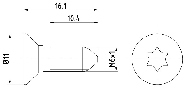 TEXTAR Schraube, Bremsscheibe TPM0008