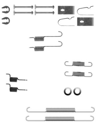 TEXTAR Zubehörsatz, Bremsbacken 97033600