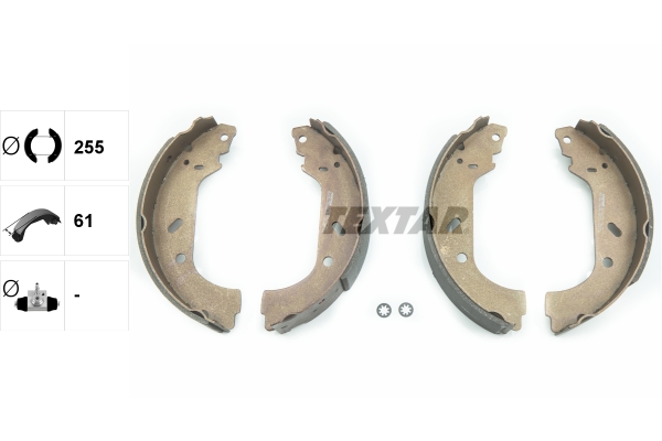 TEXTAR Bremsbackensatz 91047800