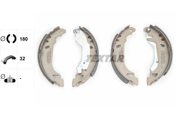 TEXTAR Bremsbackensatz 91049100