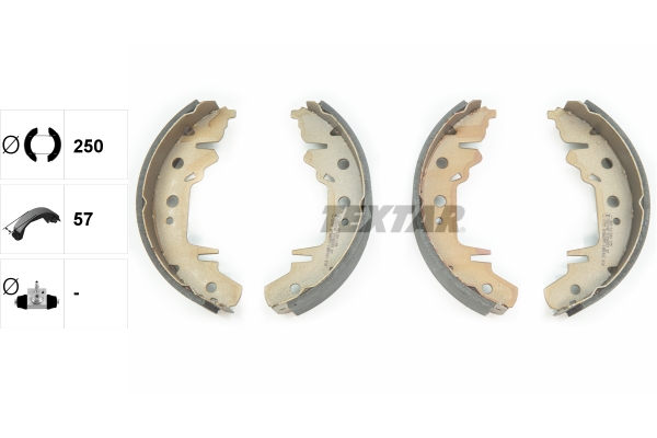 TEXTAR Bremsbackensatz 91056000