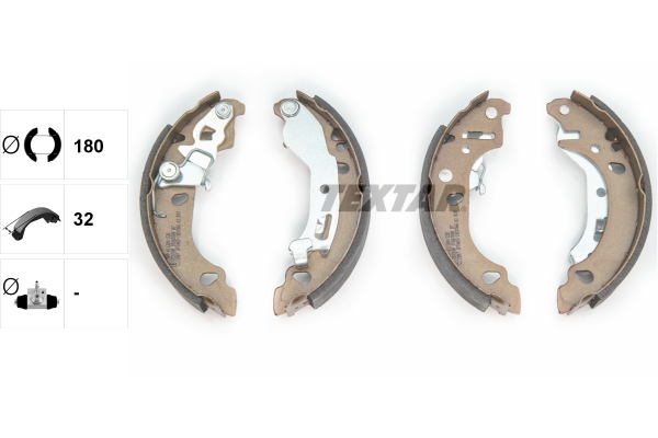 TEXTAR Bremsbackensatz 91061000