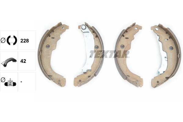 TEXTAR Bremsbackensatz 91067200
