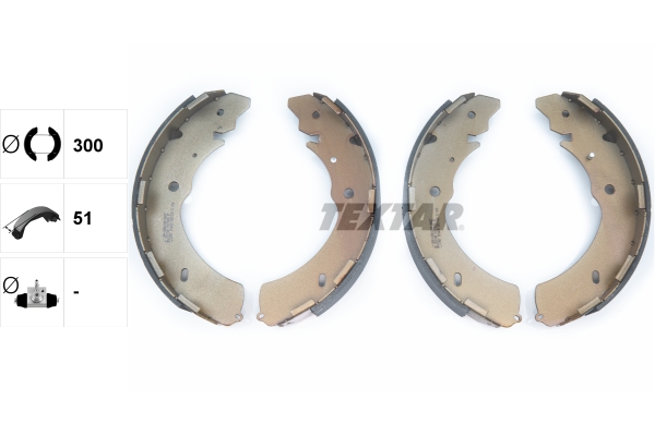 TEXTAR Bremsbackensatz 91073000