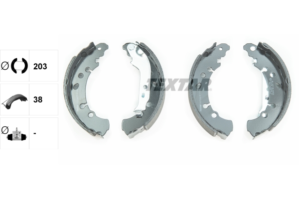 TEXTAR Bremsbackensatz 91075000