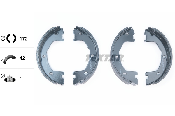 TEXTAR Bremsbackensatz, Feststellbremse 91081400
