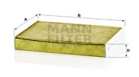 MANN-FILTER Filter, Innenraumluft FP 27 009