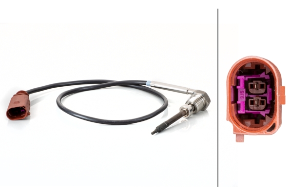 HELLA Sensor, Abgastemperatur 6PT 014 494-691