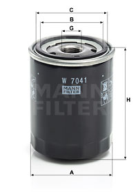 MANN-FILTER Filter, Arbeitshydraulik W 7041