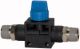 Absperrventil, Anschluss 2 x konisches Gewinde nach ISO 7-1 Gewinde 1 R 3/8 Gewinde 2 R 1/4