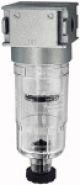 Vorfilter mit Polycarbonatbehälter Gewinde 
G 1/8 Durchfluss
l/min 130