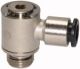 Schwenkverschraubung, drehbar, Außengewinde zylindrisch mit O-Ring Gewinde G 1/8 für Schlauch-
Außen-Ø
mm 8