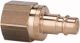 Nippel NW 7,2, beidseitig absperrend, Messing, Innengewinde Bezeichnung Nippel G 3/8 innen SW
mm 22