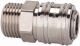 Schnellverschlusskupplungen NW 7,2, Messing vernickelt, Außengewinde Anschluss G 1/4 außen Länge
mm 41