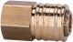 Schnellverschlusskupplungen NW 7,2, beidseitig absperrend, Messing, Innengewinde Anschluss G 1/4 innen Länge
mm 41