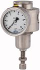 Edelstahl-Druckregler ohne Sekundärentlüftung (nicht rücksteuerbar) und Edelstahlmanometer Gewinde 
G 1/2 Regel-
bereich
bar 0,5 - 8,0