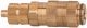 Schnellverschlusskupplungen NW 2,7, Messing blank mit Schlauchanschluss Anschluss Schlauchanschluss 4 x 3 Länge
mm 34