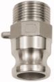 Kamlok-Schnellkupplungsstecker mit AG, Typ F, ES 1.4401, R 1 1/2