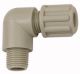 Winkel-Einschraubverschraubung G 3/8 a., für Schlauch 8/10 mm, PP