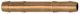 Doppelschlauchtülle, für Schlauch LW 19 mm, Messing