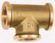 T-Stück, 3 x Innengewinde, G 1/2, Messing blank