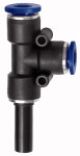 T-Steckverbindung, Stecknippel »Blaue Serie«, Schl./Stecker-Ø 6