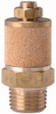 Schalldämpfer, Sinterbronce/MS, Abluft einstellbar, R 3/4, SW 30
