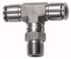 T-Steckverschraubung, drehbar, R 1/4 a., Schlauch-Ø 12, ES 1.4404