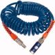 Spiralschlauch-Kupplung-Set, Druckknopfkupplung, Schlauch-ø 12x8