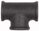 T-Stück 130, 3 x Rp 3/8 i., Temperguss schwarz