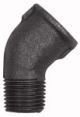 Winkel 121, 45°, Rp 2 i., R 2 a., Temperguss schwarz