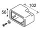 Einbausatz (Gehäuse) für Vorwahluhr und elektr. Raumthermostat