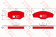 TRW Bremsbelagsatz, Scheibenbremse GDB1274DTE