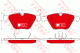 TRW Bremsbelagsatz, Scheibenbremse GDB1498DTE
