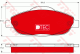 TRW Bremsbelagsatz, Scheibenbremse GDB1761DTE