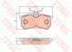 TRW Bremsbelagsatz, Scheibenbremse GDB2140