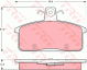 TRW Bremsbelagsatz, Scheibenbremse GDB3202