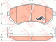 TRW Bremsbelagsatz, Scheibenbremse GDB3208