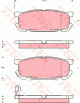 TRW Bremsbelagsatz, Scheibenbremse GDB3303
